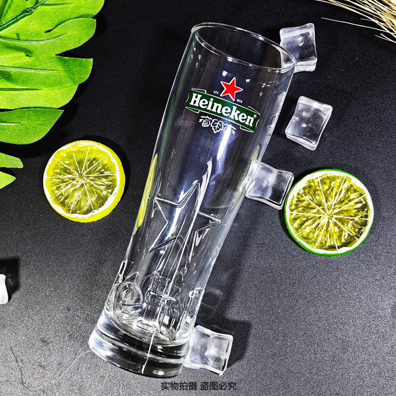 原装进口喜力啤酒杯玻璃杯