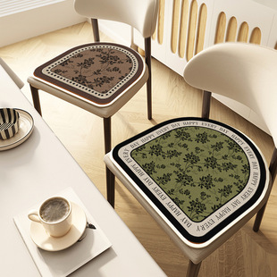 法式 通用复古餐椅垫子感防滑座椅子垫 椅垫坐垫硅胶多尼尔四季