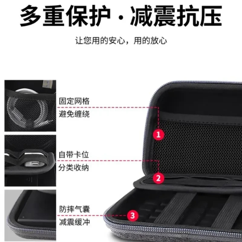 多功能数据线收纳包通用耳机数据线硬盘充电器保护套收纳包随身携