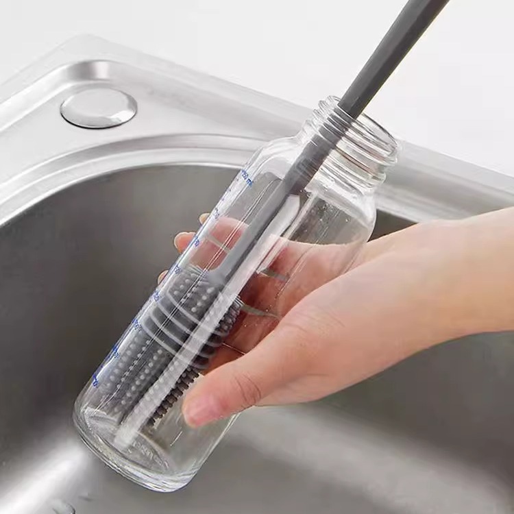 长柄硅胶水杯刷家用厨房无死角清洁刷奶瓶刷子清洗茶壶茶杯毛