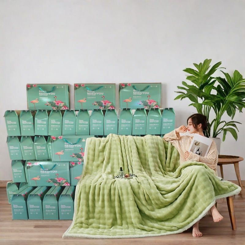 法莱绒毛毯加厚牛奶绒毯子盖毯促销商务赠送客户实用活动礼品