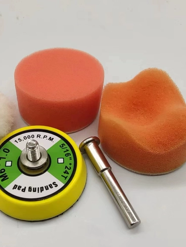 Поролоновый волнистый ткань для полировки, вощеный фрезерный станок для ногтей из грецкого ореха, 2 дюймов, 50mm