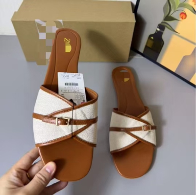 【ACDY超级时装发布】咋哇家麻布平底拖鞋