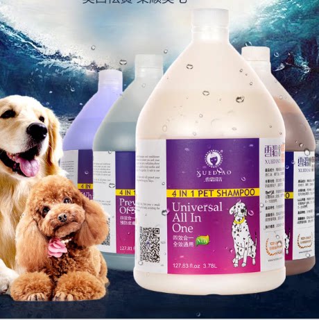 雪貂留香沐浴露宠物狗狗猫咪洗发水犬香波除味洗澡液大桶3.78l