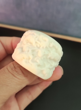 象牙果貔貅九龙扳指手把玩件小摆件工艺品装饰品情侣送礼