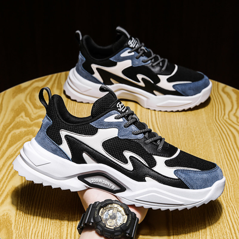 大码45鞋子男款2024春秋款46透气运动鞋老爹鞋47跑步鞋男士休闲鞋