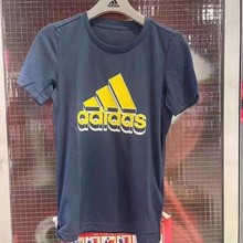 adidas阿迪达斯男儿童休闲速干运动短袖T恤GM8476