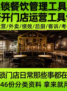 餐饮开店连锁企业门店绩效考核