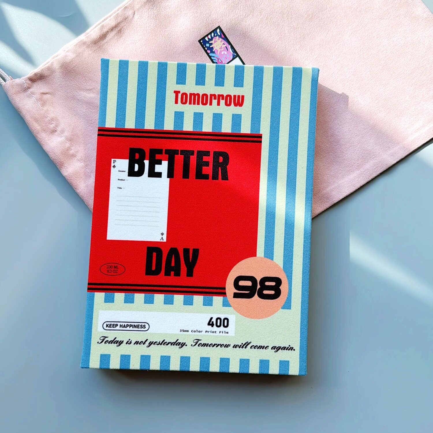 Better Day  原创印花布面手工裸脊空白页笔记本 绘画本  速写本