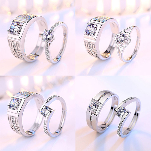 日韩开口情侣戒指可调节流行饰品