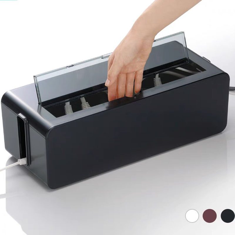 日本进口电源线电线收纳盒插线板插排安全盒桌面遮挡神器插座集线