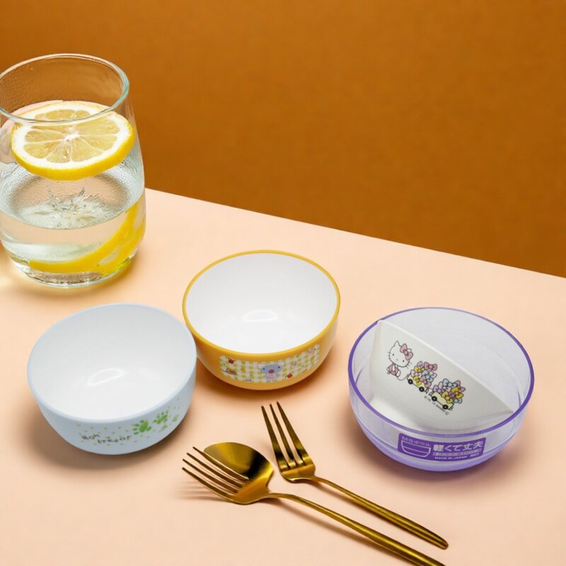 日本进口家用可爱卡通儿童碗饭碗汤碗面碗餐具防摔防烫耐热高颜值