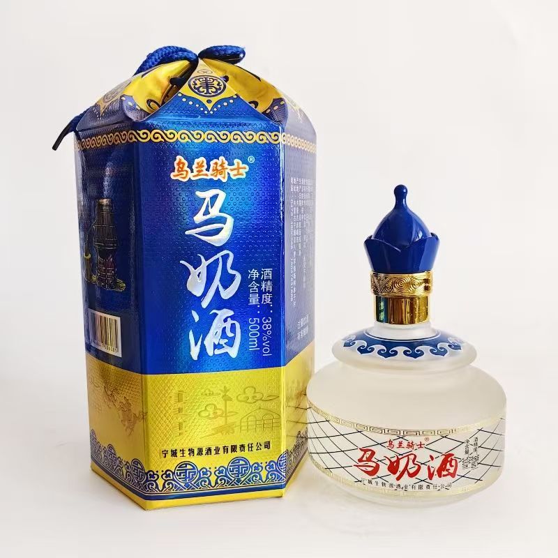 内蒙古特产正宗乌兰骑士马奶酒38度整箱6瓶低度礼盒草原奶酒