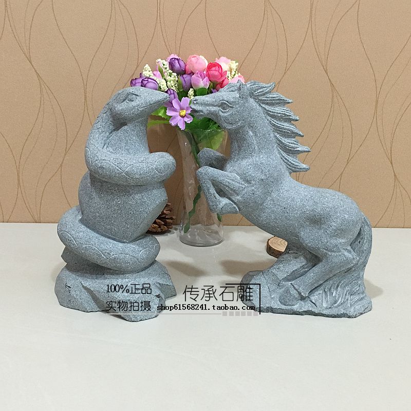 龙蛇工艺品12生肖全套摆件