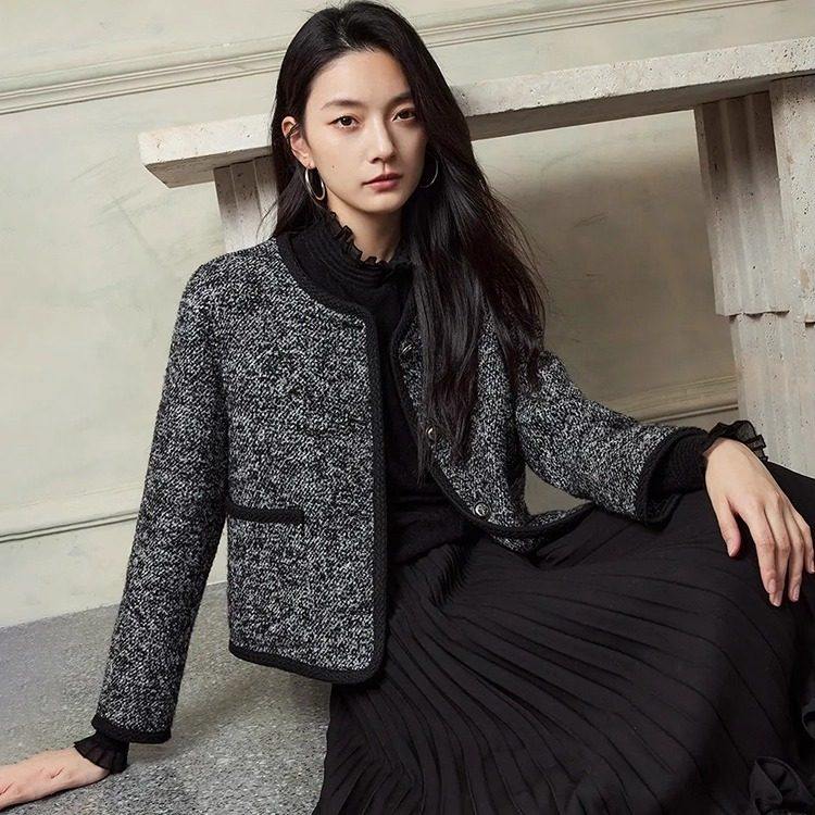 【H系列】新款女折扣25冬1289元68.7%绵羊毛粗花呢外套,女装/女士精品,毛呢外套,淘宝优惠券,粉丝福利购,淘宝优惠卷