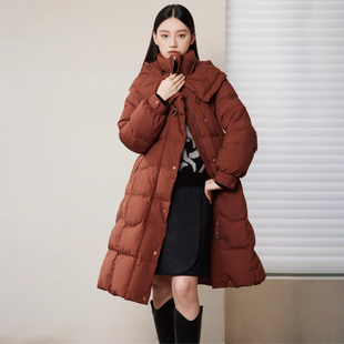 90绒220克加厚锁热羽绒服 商场品牌女折扣25冬1899元 觅系列