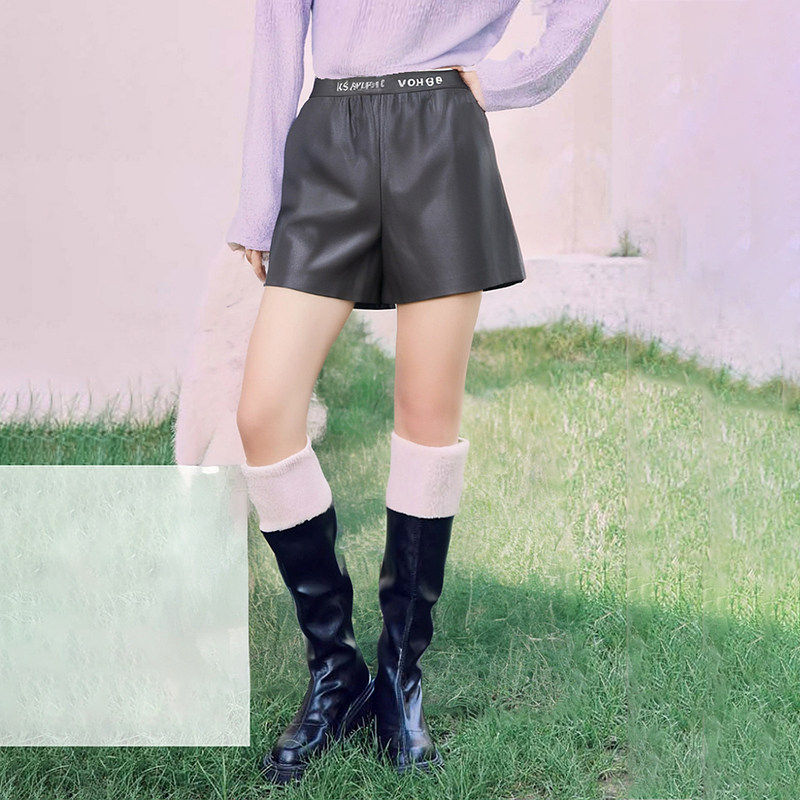 【祖系列】新款女装折扣2025年冬季589元PU皮裤厚实休闲短裤,女装/女士精品,休闲裤,淘宝优惠券,粉丝福利购,淘宝优惠卷