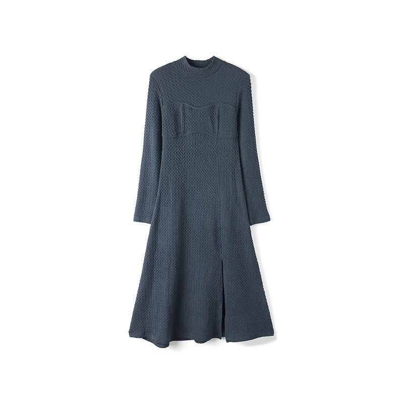 【西町系列】新款女装折扣2025年冬季专柜71%粘纤开叉连衣裙,女装/女士精品,连衣裙,淘宝优惠券,粉丝福利购,淘宝优惠卷