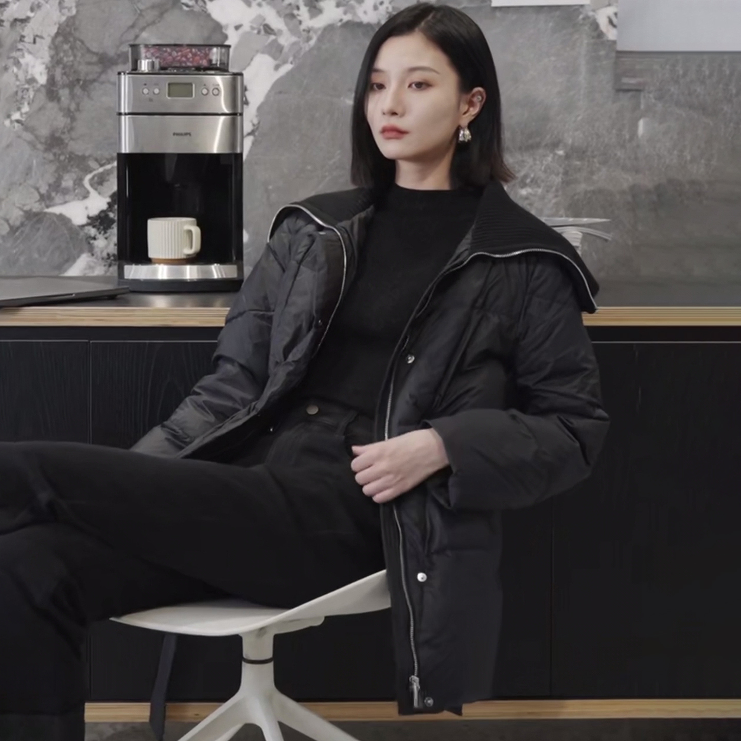 纳系列专柜90绒系带羽绒服