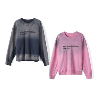 【祖系列】新款女装折扣2026年春季专柜859元纯棉圆领常渲染卫衣