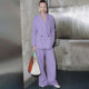 女装 折扣2026年春季 专柜浅紫色西装 裤 新款 外套西装 套装 贝系列