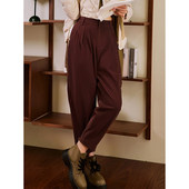 专柜799元 再生纤维休闲裤 女装 折扣2025年冬季 蒂系列 新款