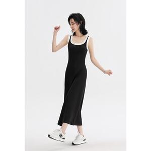 NANASTORE吊带连衣裙女2024春季新款早秋收腰裙子宽松法式包臀裙