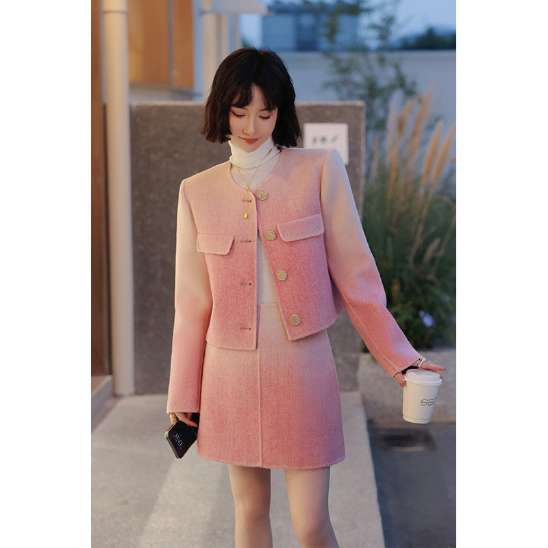 NANASTORE毛呢外套女2024秋新款小香风呢子大衣短款夹克高级感,女装/女士精品,毛呢外套,淘宝优惠券,粉丝福利购,淘宝优惠卷