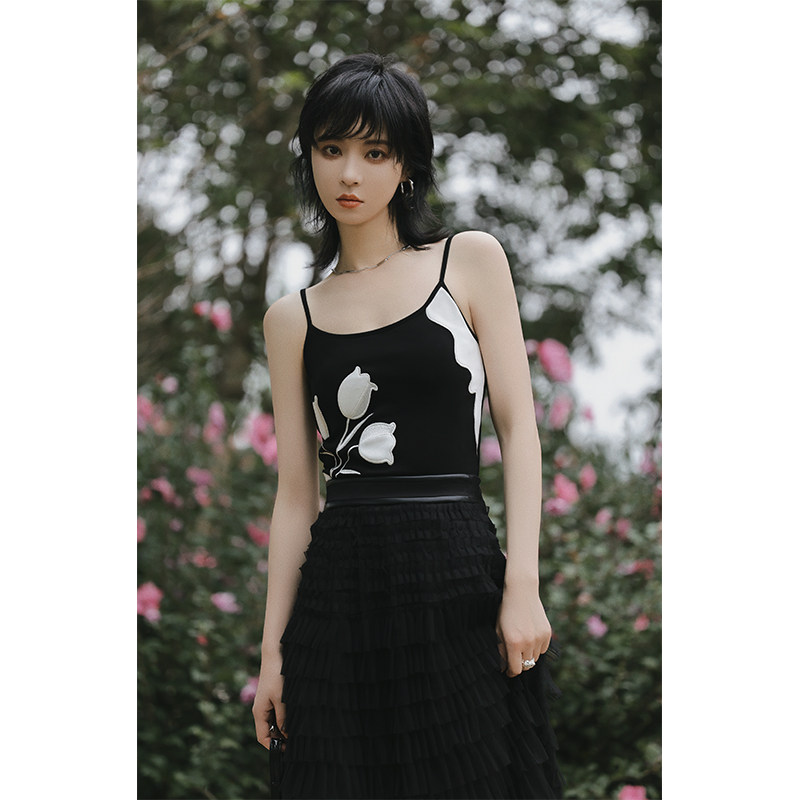 NANASTORE吊带背心女2024新款内搭美背针织上衣无袖抹胸黑色纯欲,女装/女士精品,背心吊带,淘宝优惠券,粉丝福利购,淘宝优惠卷