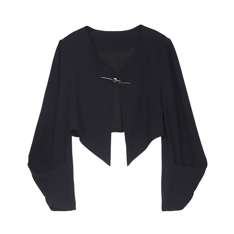 NANASTORE西装外套女2024春季新款薄款休闲西服黑色西装职业上衣