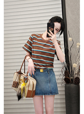 NAVST5.28特惠复古辣妹包臀牛仔半裙NC240215NQ5JX