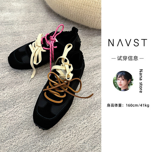 NANA8.2上新复古百搭轻便德训鞋NQ240738XZ8SS