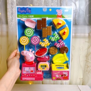 小猪佩奇仿真超市收银机宝宝雪糕冰淇淋刷卡售卖机儿童过家家玩具