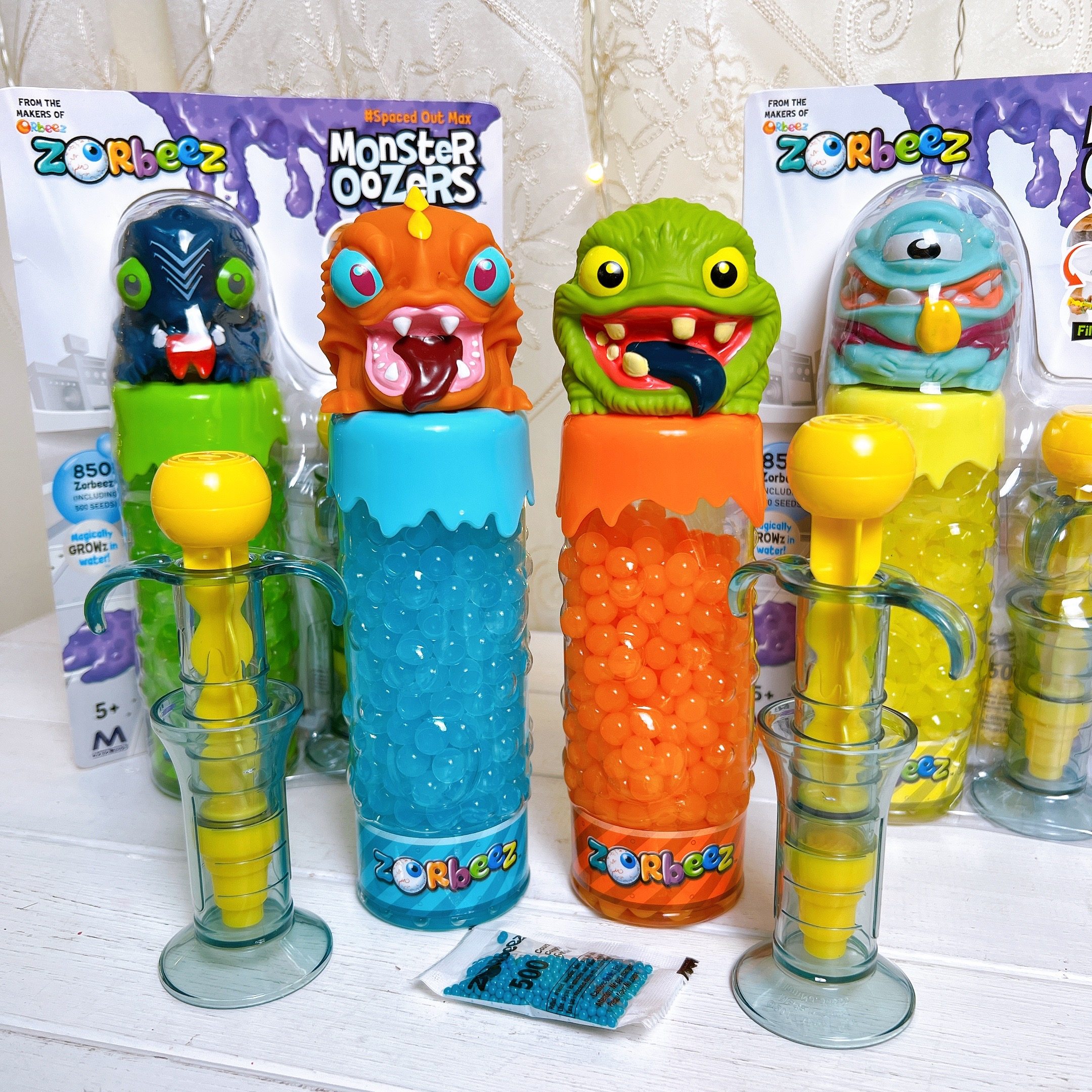 小怪兽食珠兽吸水球泡大珠海绵水宝宝儿童玩具水晶泥海洋球龙珠