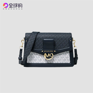 MK女包正品代购23新款Jessie酒神包中号老花信封邮差包单肩斜挎包