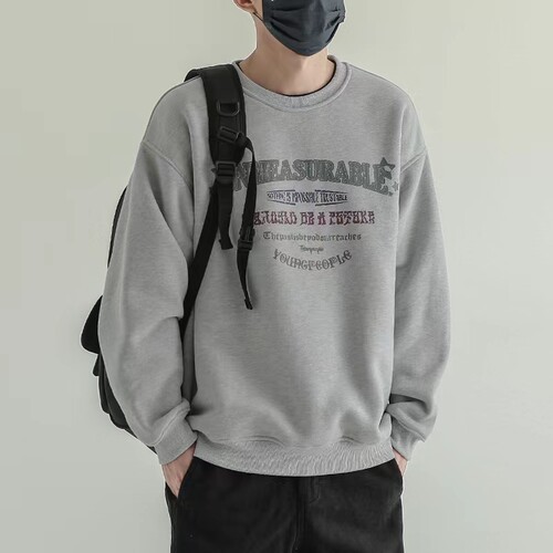 圆领桐夏沫秋冬宽松卫衣