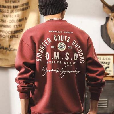 秋冬桐夏沫美式宽松圆领卫衣