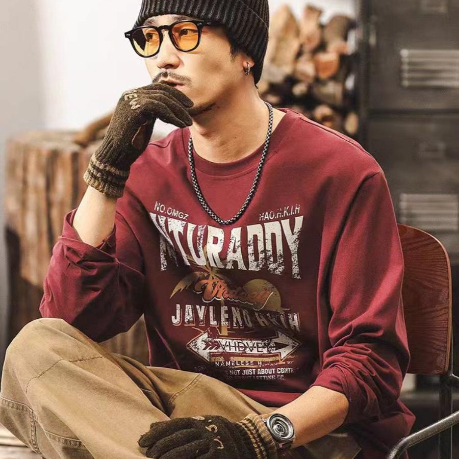 秋冬桐夏沫美式重磅宽松上衣