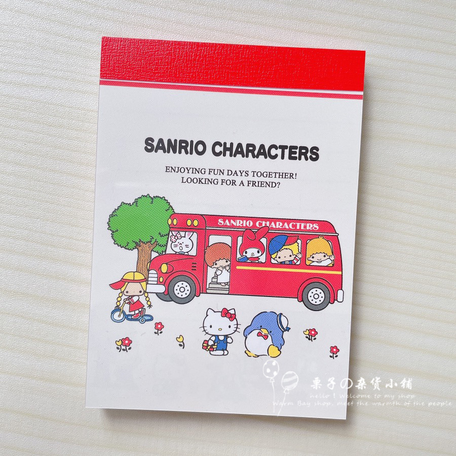 일본 KAMIO SANRIO 산리오 패밀리 시리즈 코일 노트 미니 노트 패드