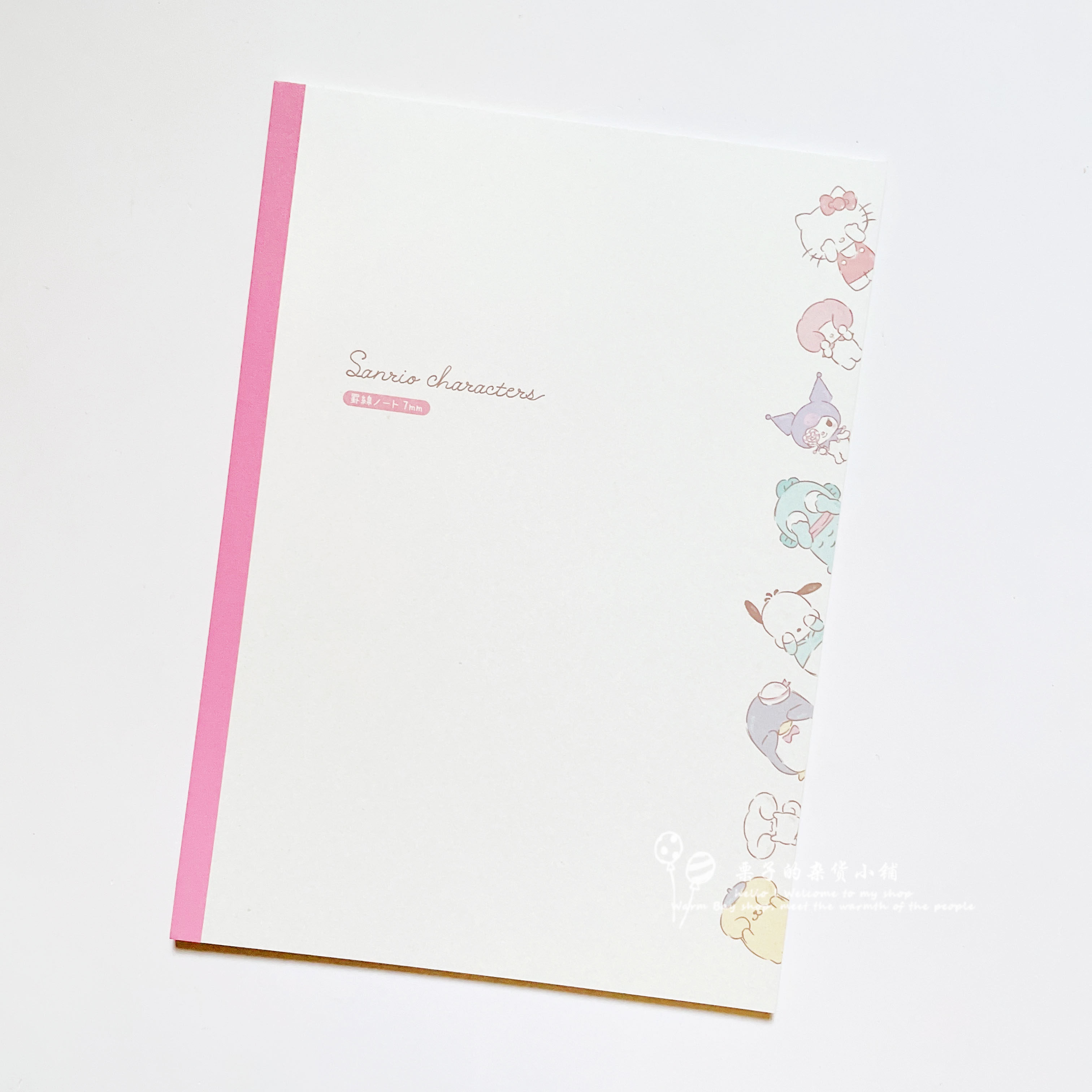 일본 TS FACTORY 산리오 패밀리 한정 B5 스퀘어 아이라인 노트