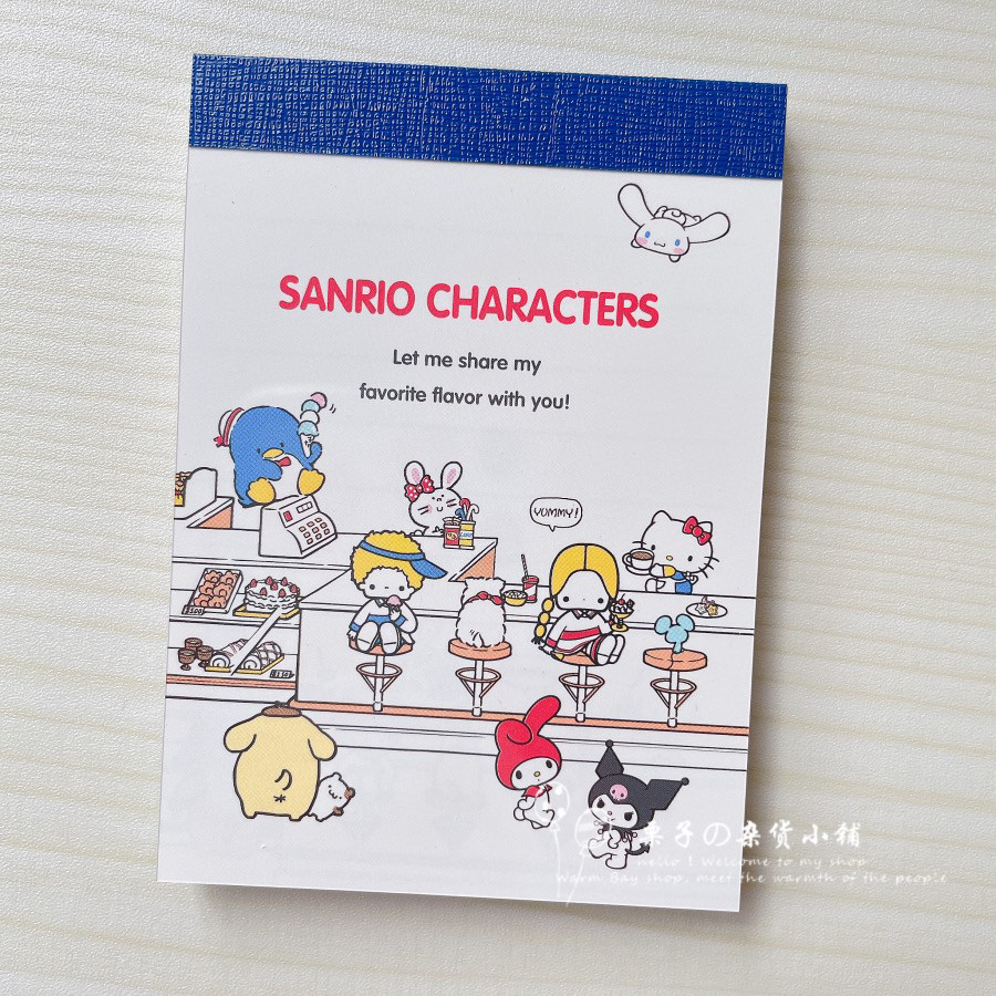 일본 KAMIO SANRIO 산리오 패밀리 시리즈 코일 노트 미니 노트 패드