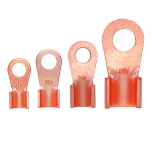 OT紫铜开口铜鼻子 压线端子 铜线耳 铜接头 O型冷压端头 接线端子