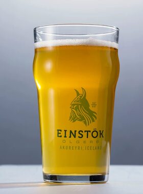 Einstok冰岛无双大号品脱玻璃啤酒专用杯IPA精酿啤酒杯英式啤酒杯