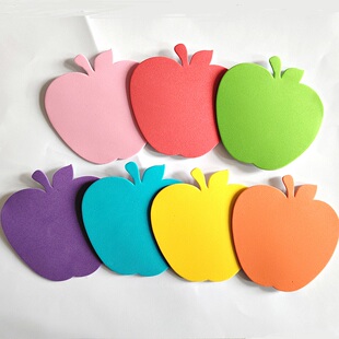 黑板报装饰贴 初中高中教室布置设计装饰泡沫墙贴 10厘米苹果贴纸