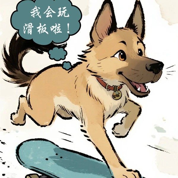 宠物滑板2025新款单脚猫玩具四轮狗狗初学者代步长板专业陆地冲浪