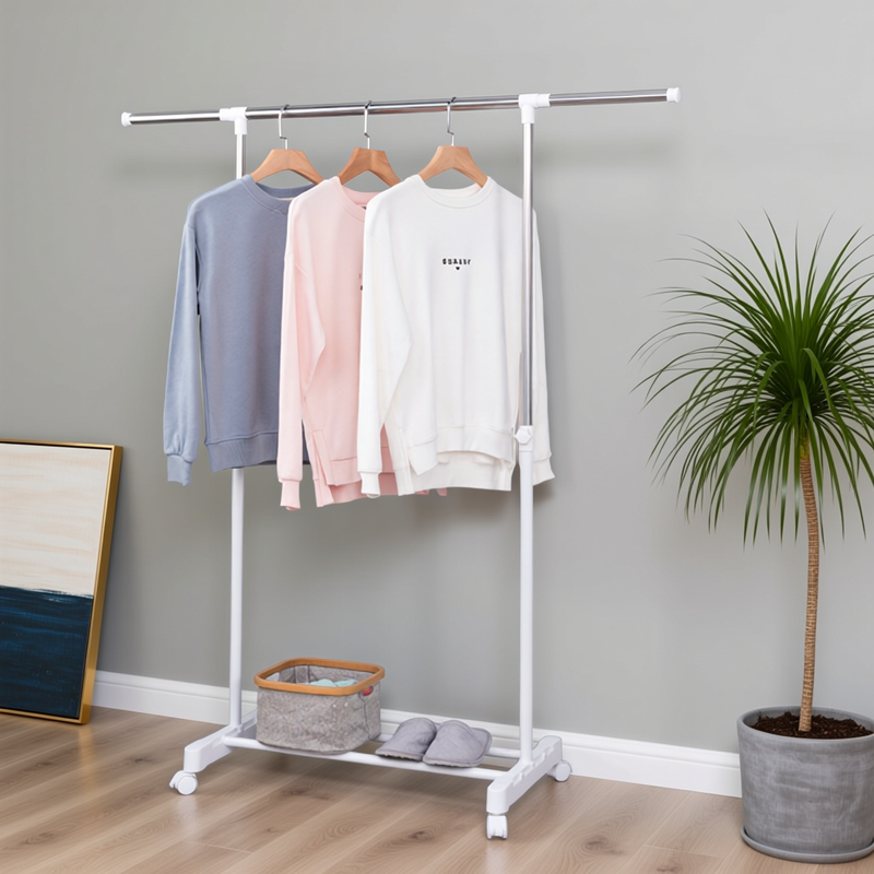 友利特小型落地单杆晾衣架