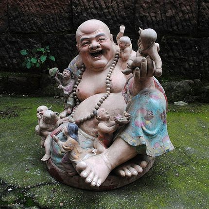 景德镇雕塑瓷厂货家居室内庭院桌面落地摆件十大瓷厂人物童子收藏