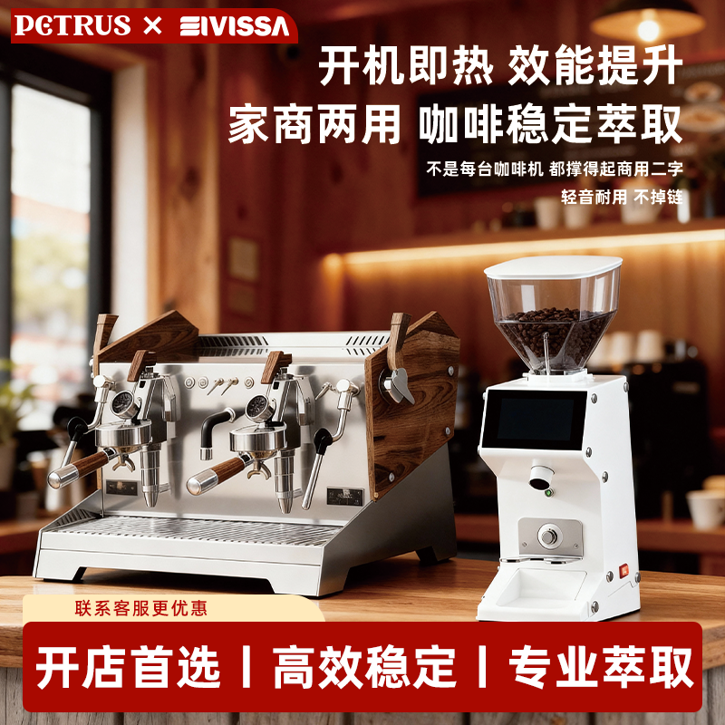 柏翠PE3966商用半自动双头咖啡机