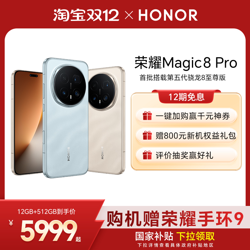 ҫ Magic8 Pro ֻ 8 ޺ɫ 12+512G 5499Ԫ()