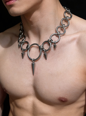 小众设计钛钢圆锥项链ins风